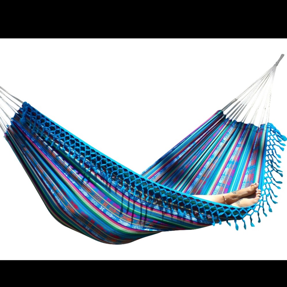 Handwoven hammock made in Ecuador